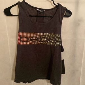 BEBE TANK TOP SIZE SMALL GREY NEW WITH TAGS